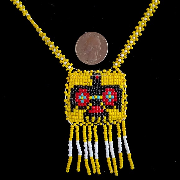 VTG Set 1970’s Thunderbird Necklace & Earrings - Picture 5 of 8